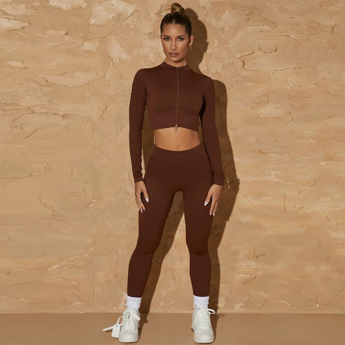 Long-Sleeved Flow Fitness Suit
